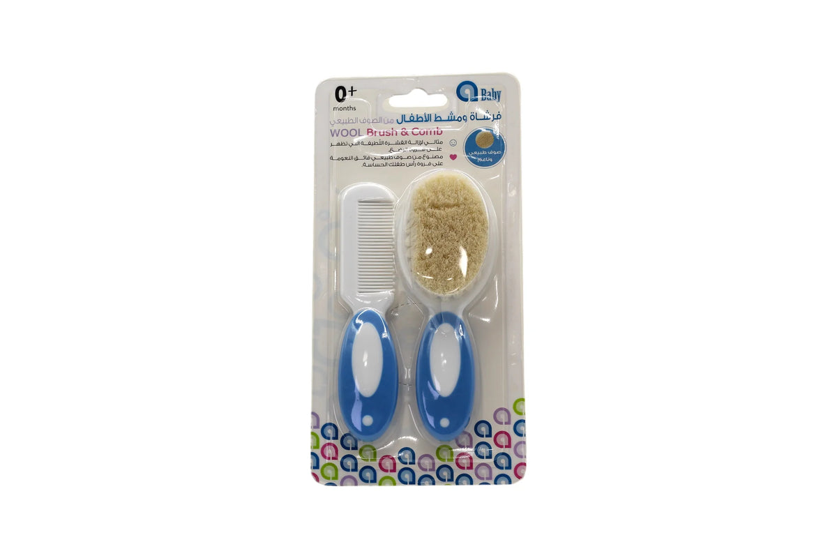 A Baby Wool Brush and Comb 0M+