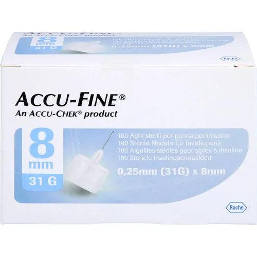 Accu-Fine Pen Needles 8mm 31G