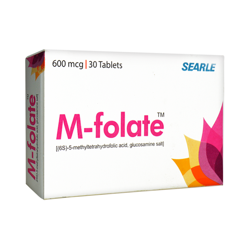 BT Pharma Folate-M 600mcg 30 Tablets