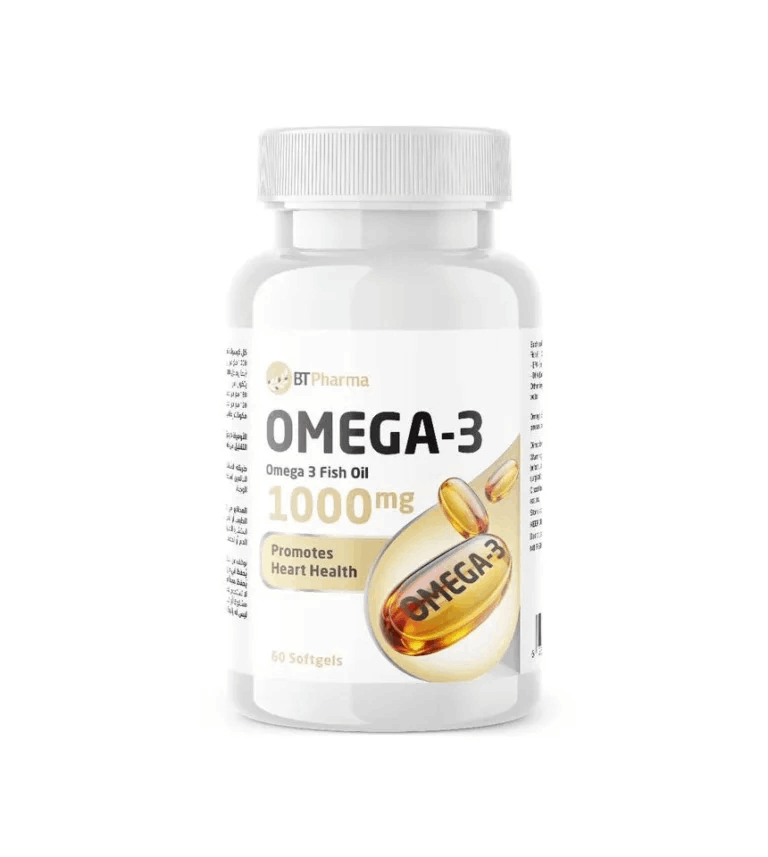 3 BT Pharma Omega 3 1000mg 60 Softgels