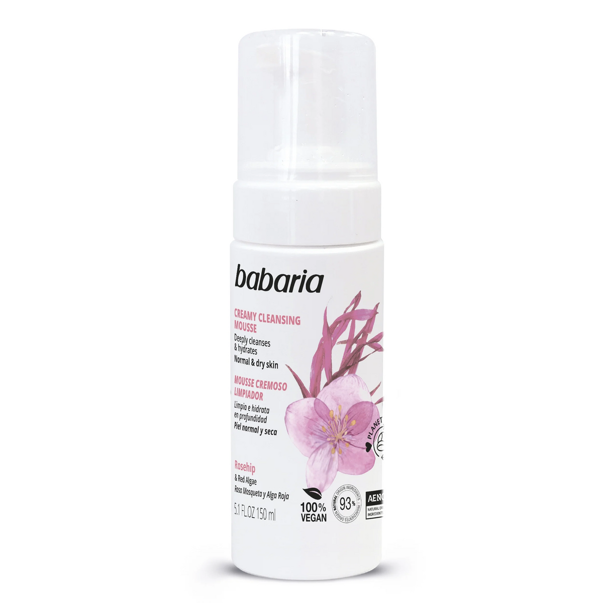 Babaria Rose Mousse Cleaner 150ml