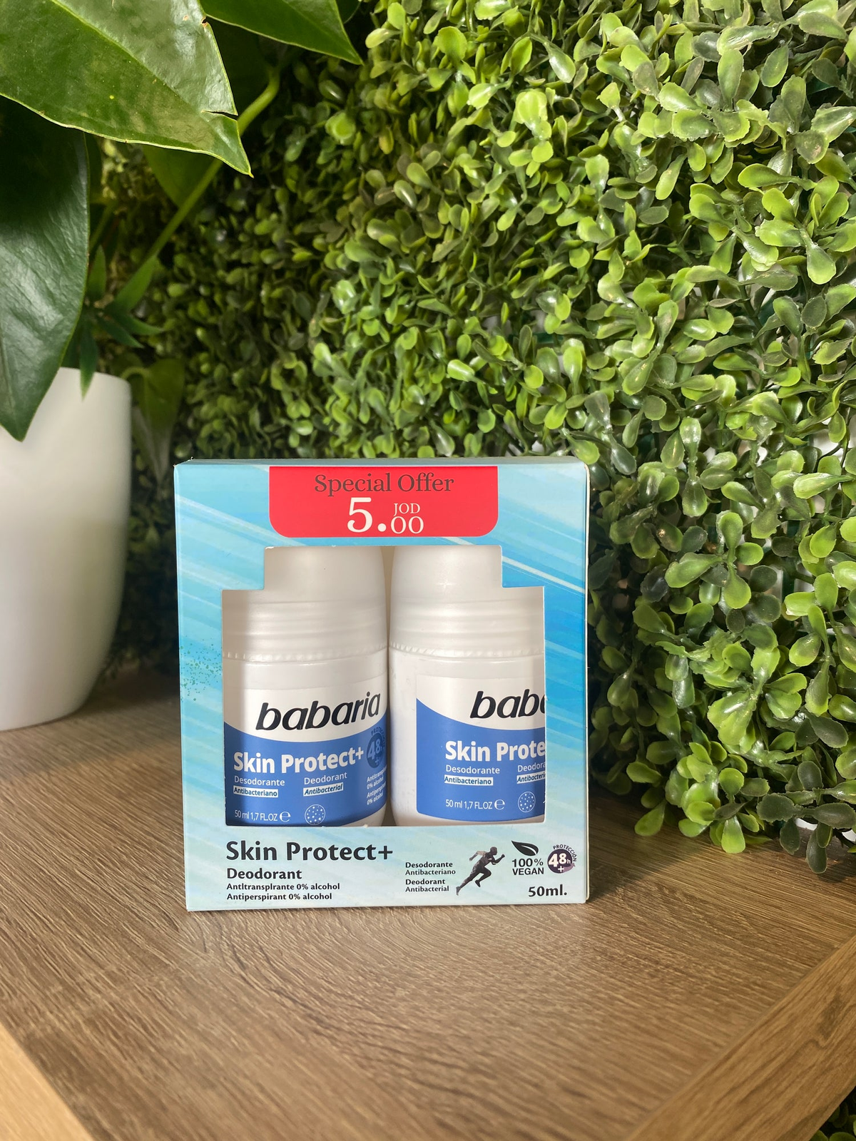 Babaria Skin Protect+ Deo Roll On 50ml 2 Pcs offer