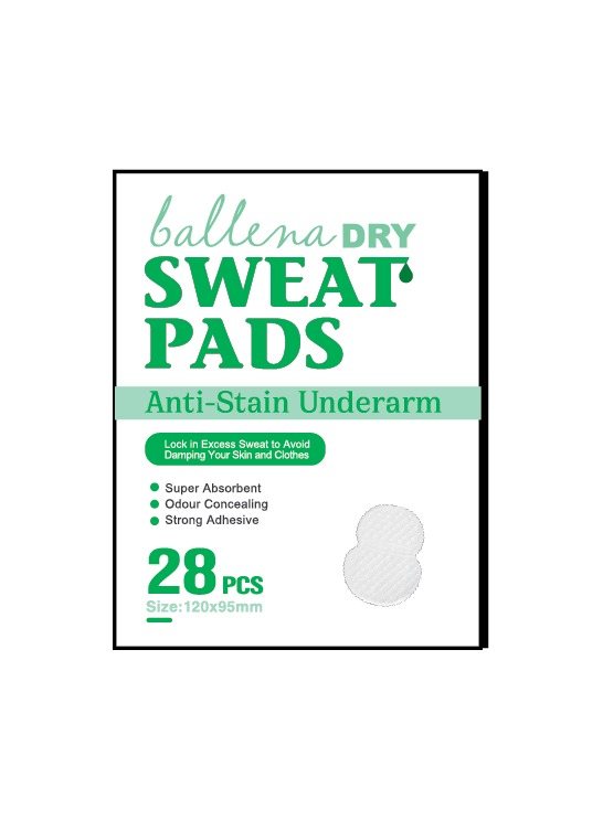 Ballena Underarm Sweat Pads 28 Pieces
