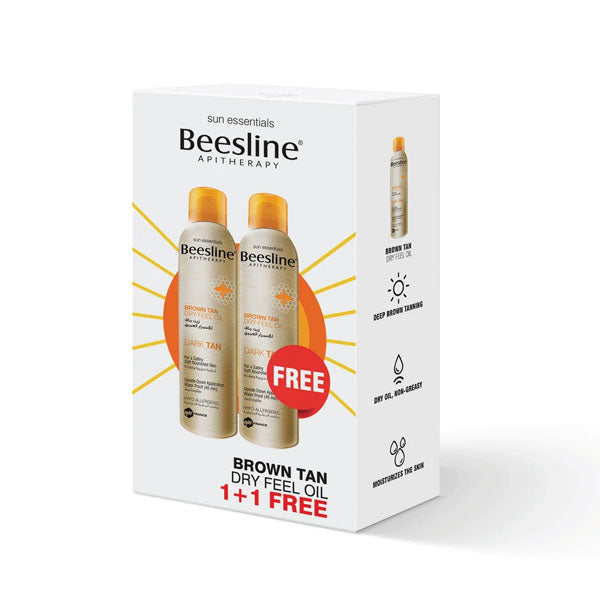 Beesline Brown Tan Dry Feel Oil (1+1 Free) 2*150ml