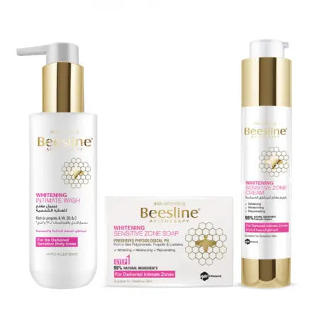 Beesline Whitening Sensitive Zone Soap + Cream + Deodorant Offer