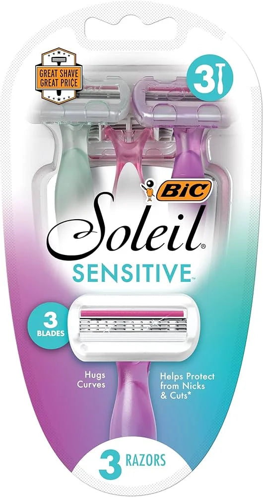 Bic Soleil Sensitive Razors 3 Pieces