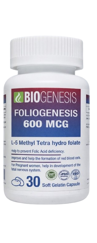 Biogenesis Foliogenesis 600mcg 30 Capsules
