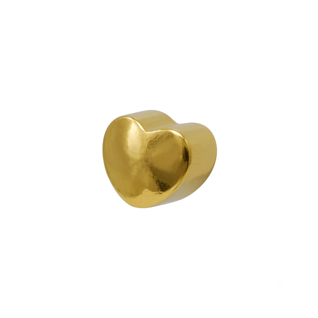 Caflon Earrings Gold Small Heart 12 Pieces