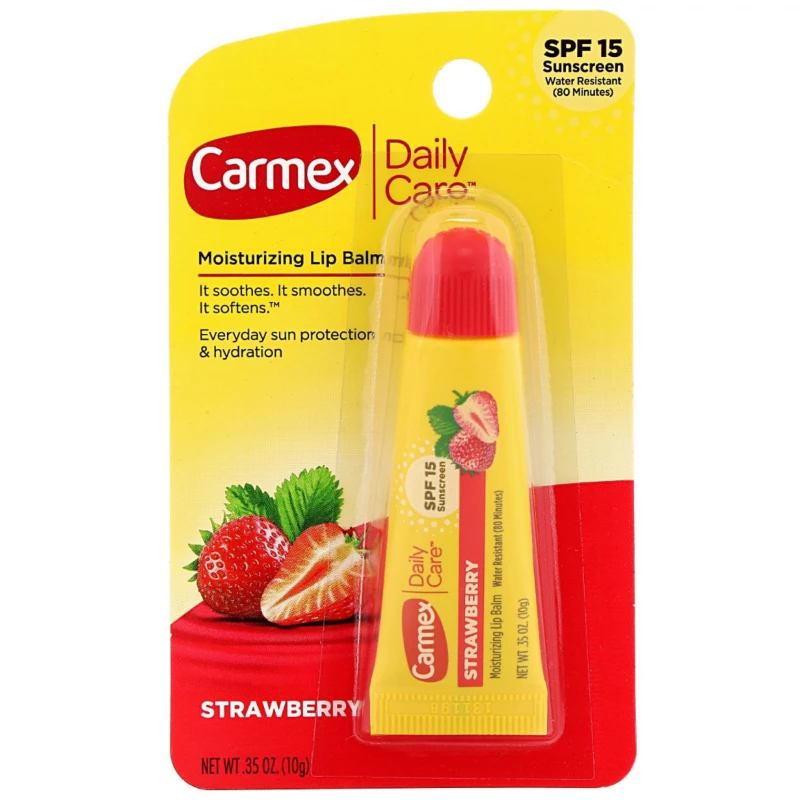 Carmex Strawberry Lip Balm Tube 10g