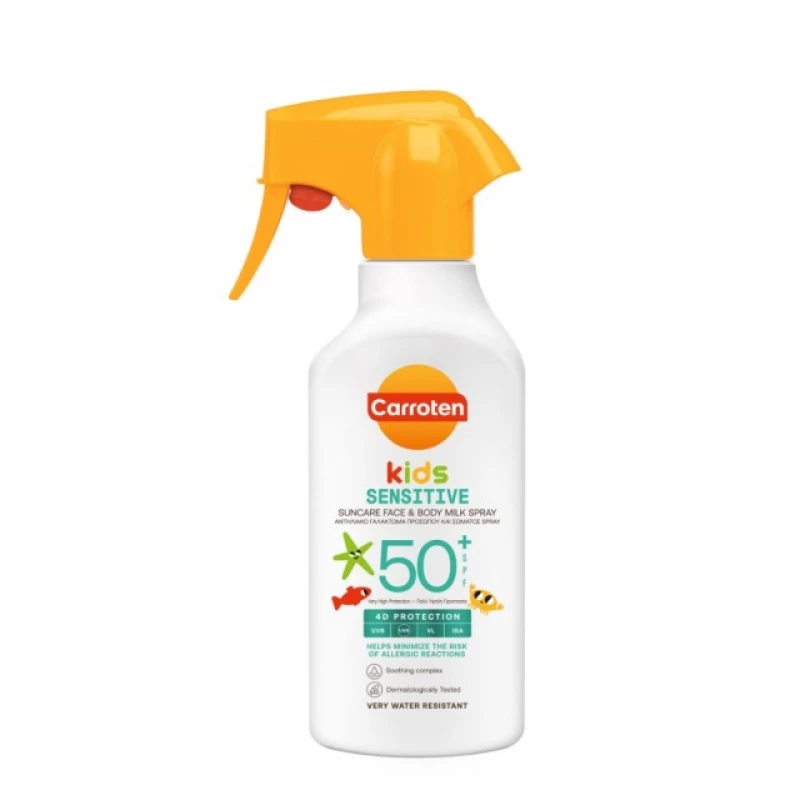 Carroten Sensicare Kids Suncare Face & Body Milk Spray SPF50+ 270ml