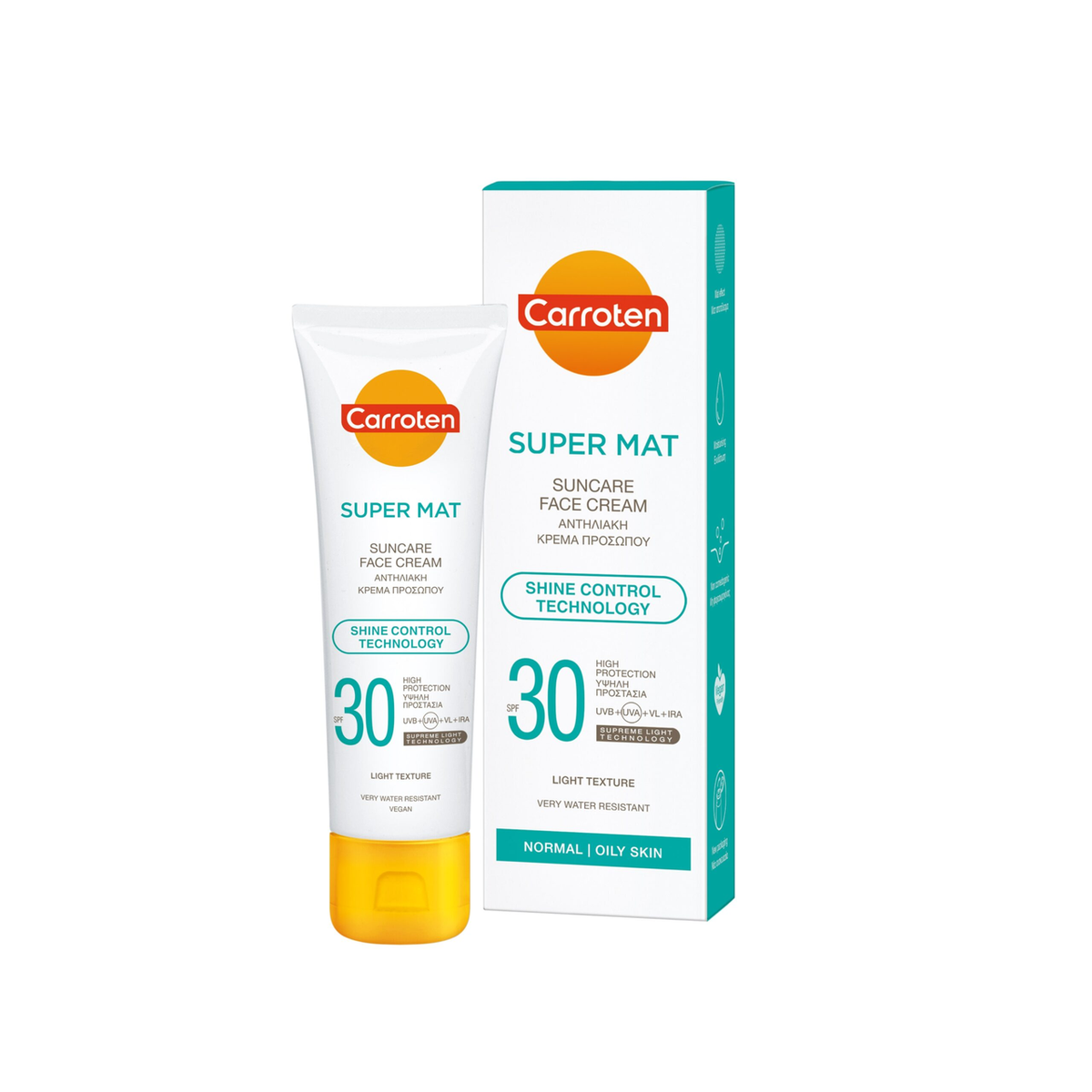 Carroten Super Mat Suncare Face Cream SPF30 With Hyaluronic Acid 50ml