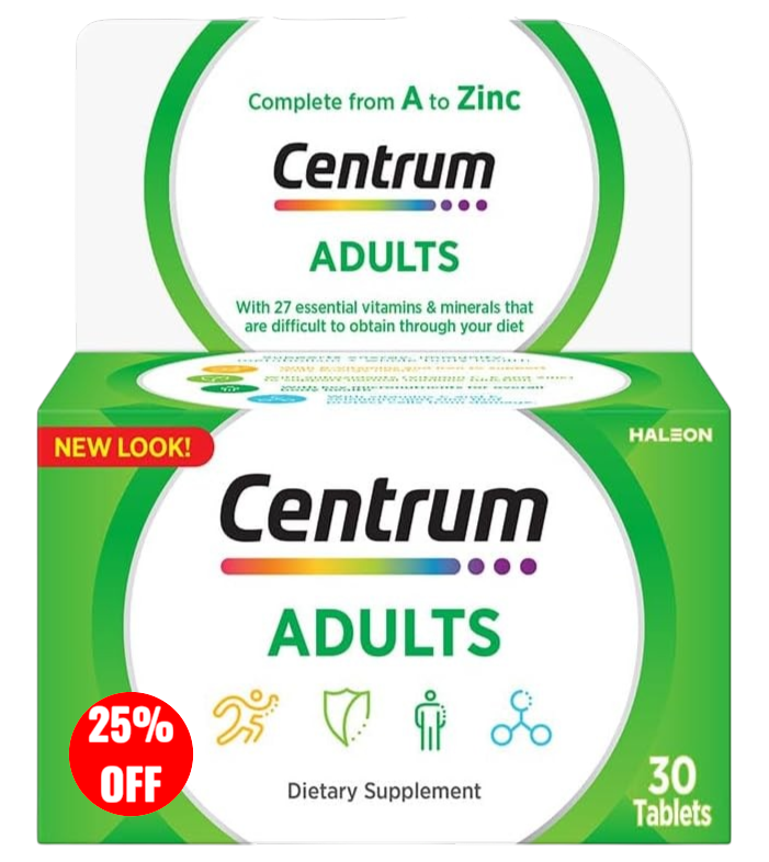 Centrum For Adults 30 Tablet 25% Offer
