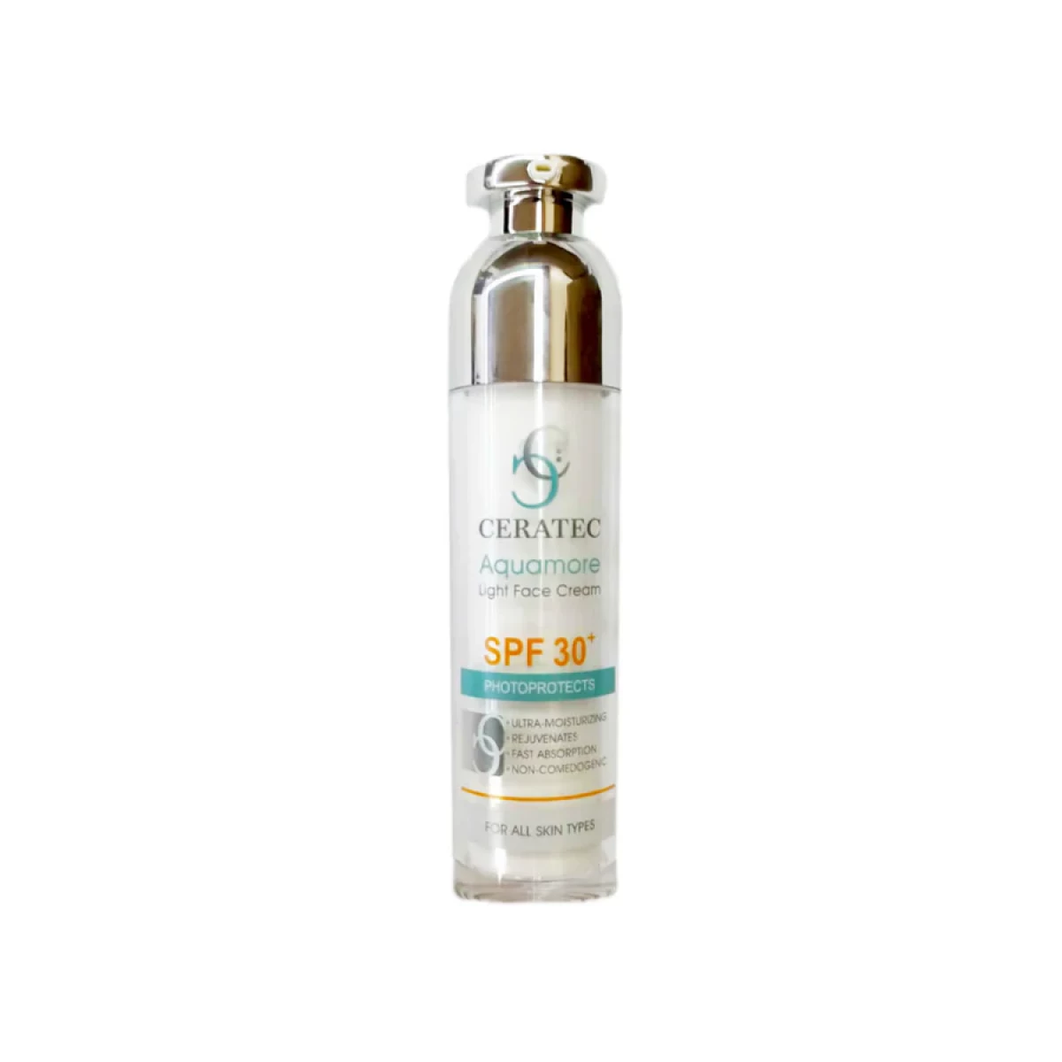 Ceratec Aquamore Sunscreen SPF30+ Light Face Cream 50ml