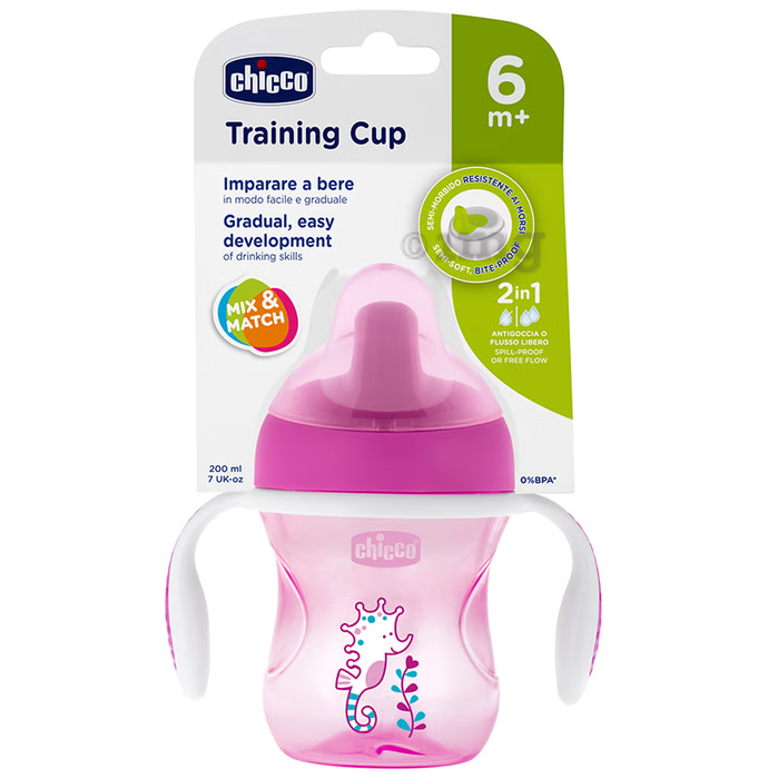 Chicco Training Cup Pink 6M+ 200Ml