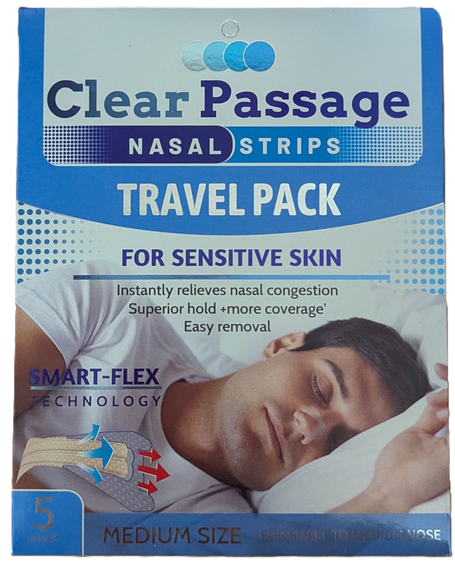 Clear Passage Nasal Strips 5 Pieces