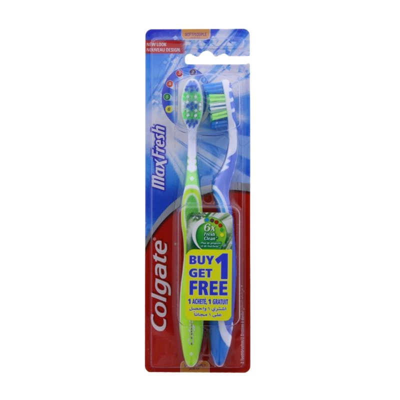 Colgate Max Fresh Soft Toothbrush Double Pack