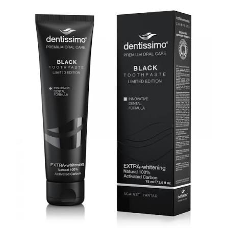 Dentissimo Extra Whitening Black Toothpaste 75ml