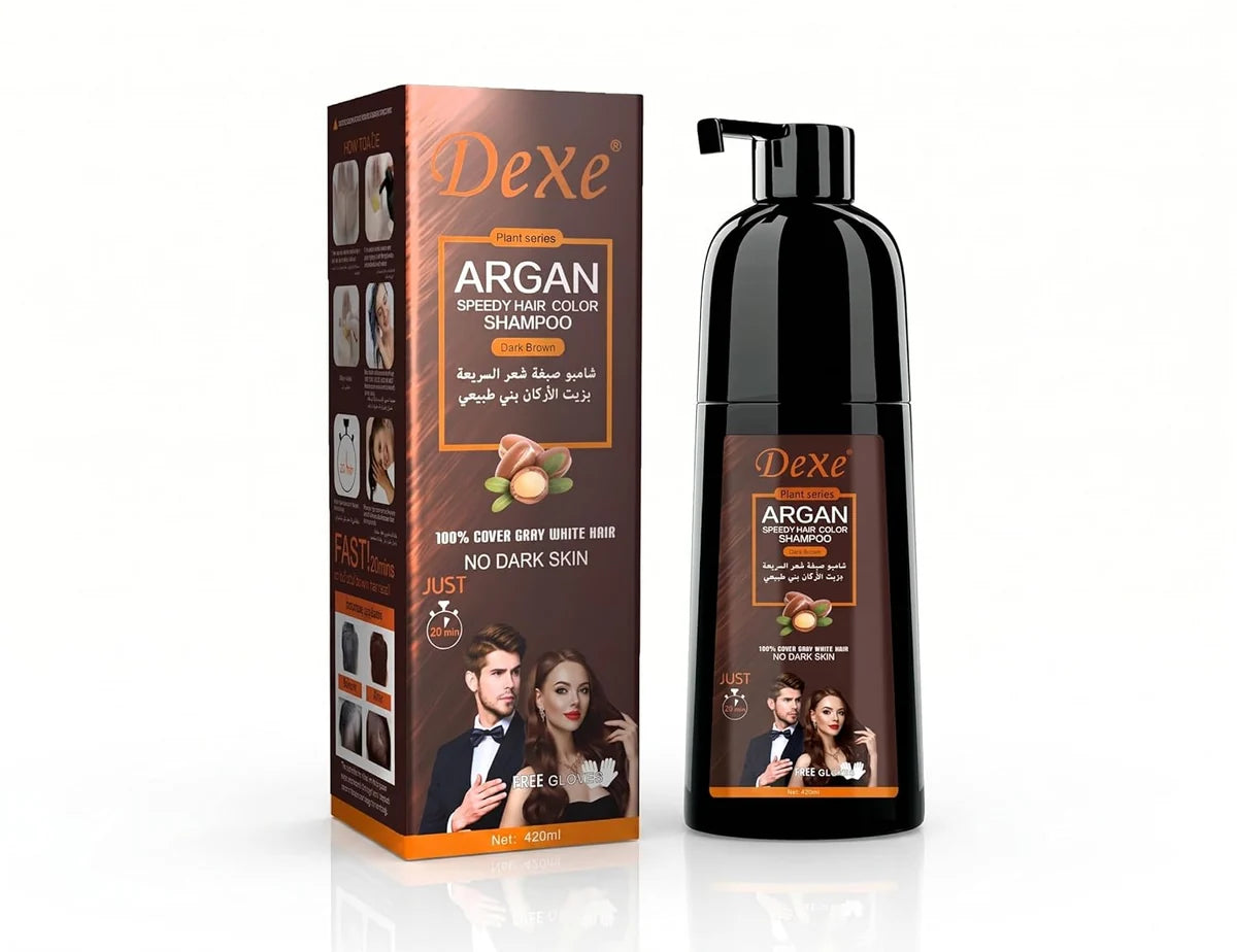 Dexe Hair Color Shampoo Dark Brown 420ml