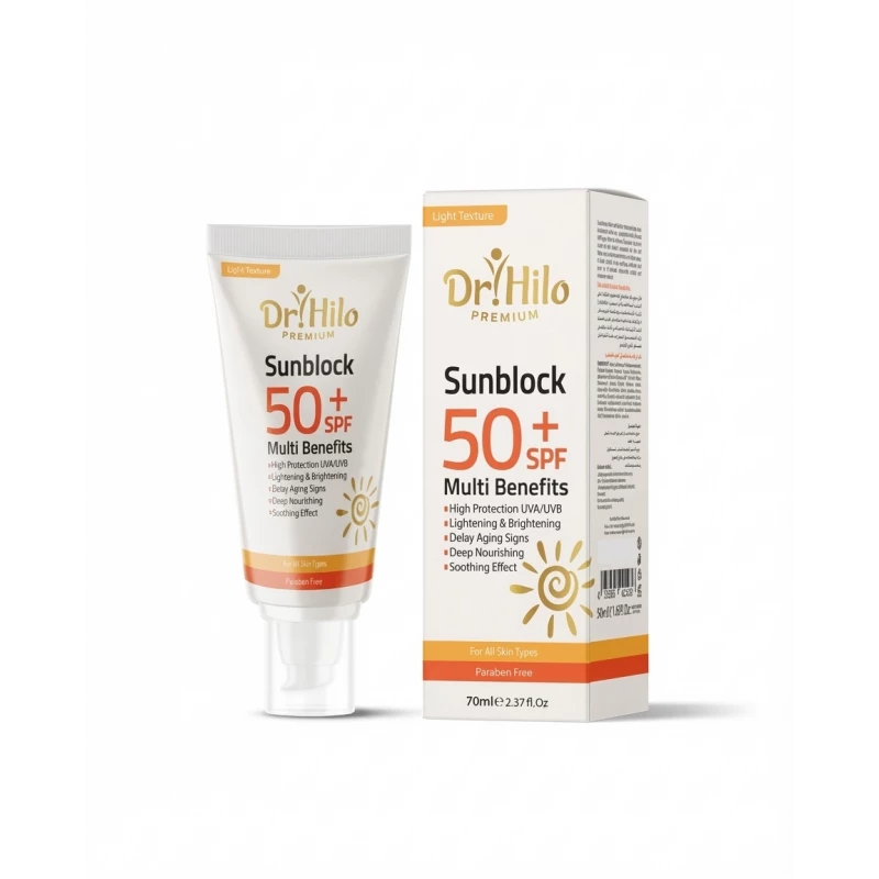 Dr. Hilo Premium SPF50+ Cream Sunblock with Hyaluronic Acid 70ml