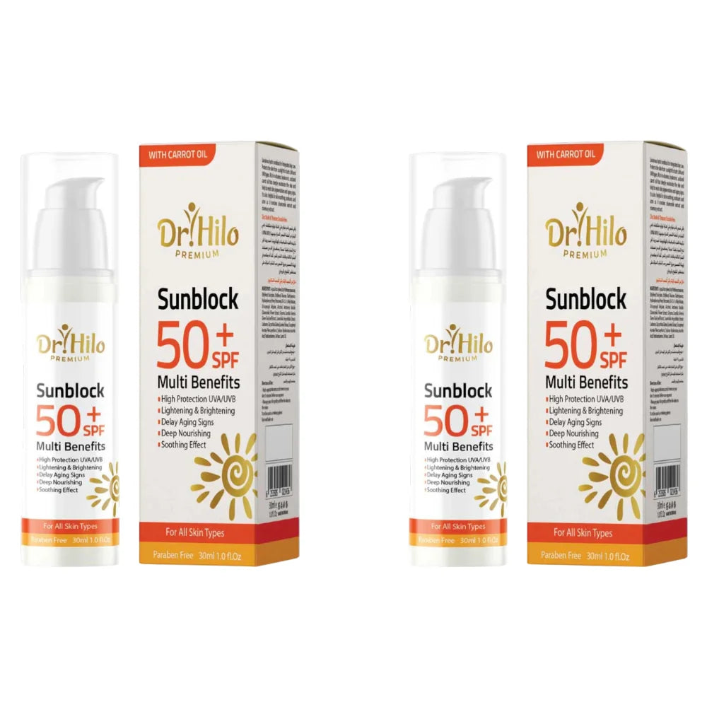 Dr. Hilo Premium Creamy Sunscreen SPF50+ 30ml 1+1 Free