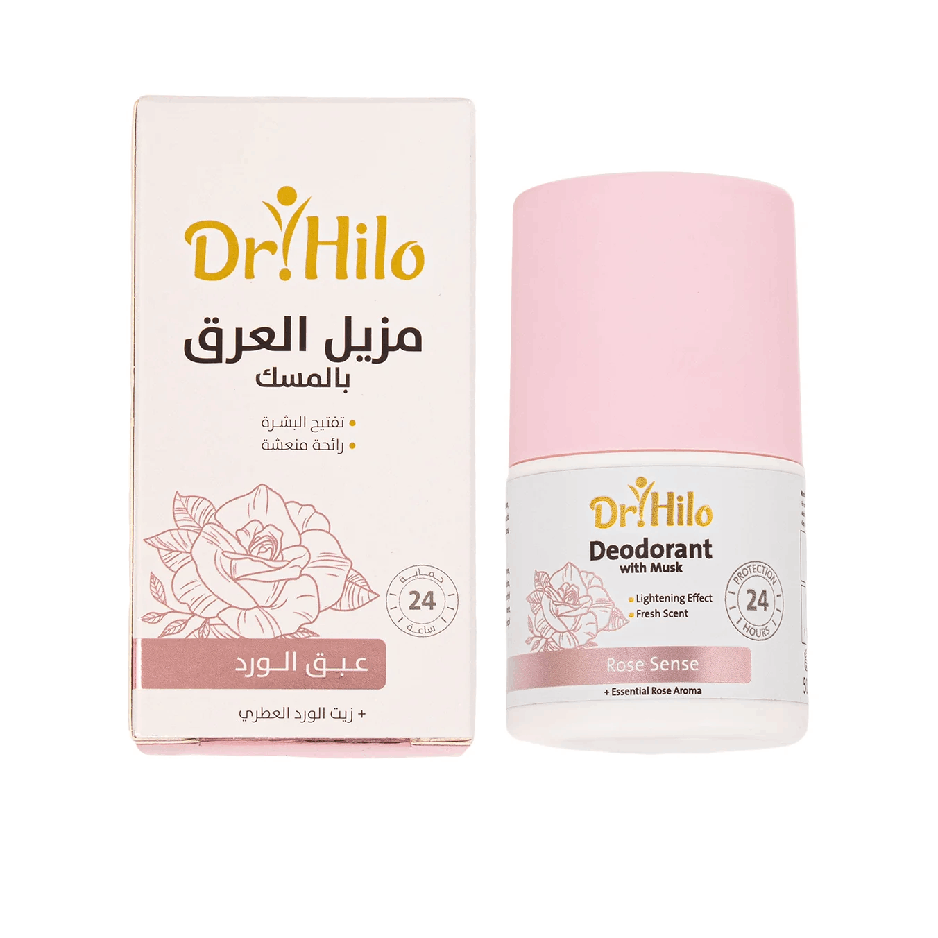 Dr. Hilo Rose Roll-On Deodorant With Musk 50ml