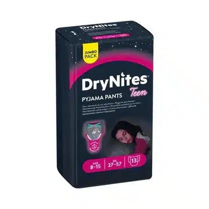 DryNites For Girl (8-15) Years 13 UnderWear Diapers
