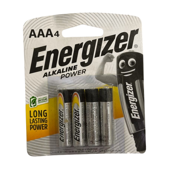 Energizer Thin Alkaline Battery 4 Pieces
