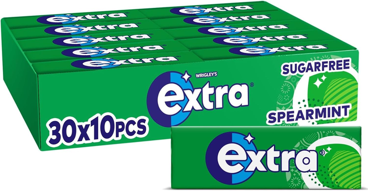 Extra Chewing Gum Spearmint Box 30 Pieces