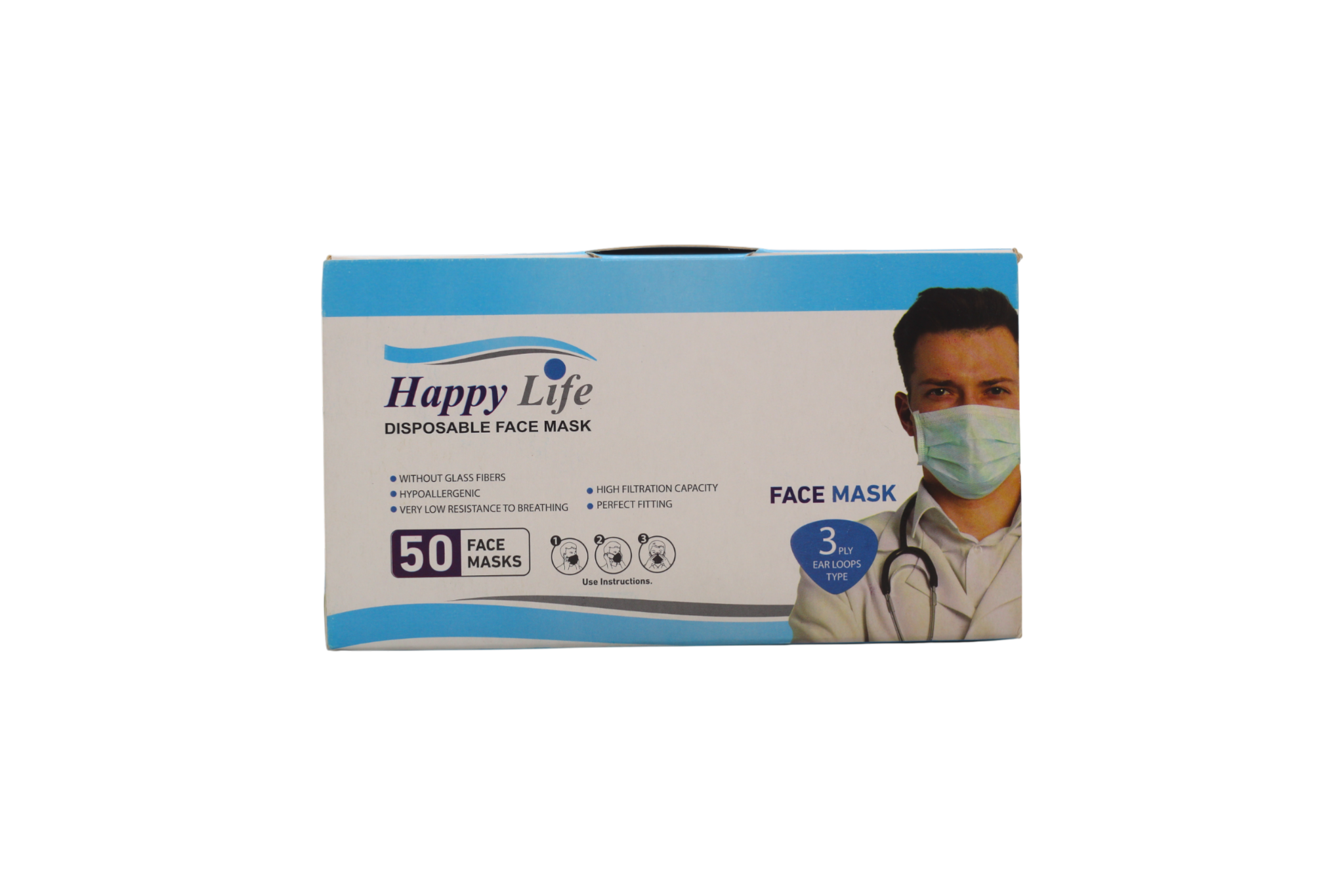 Face Mask Happy Life Box 50 Pieces