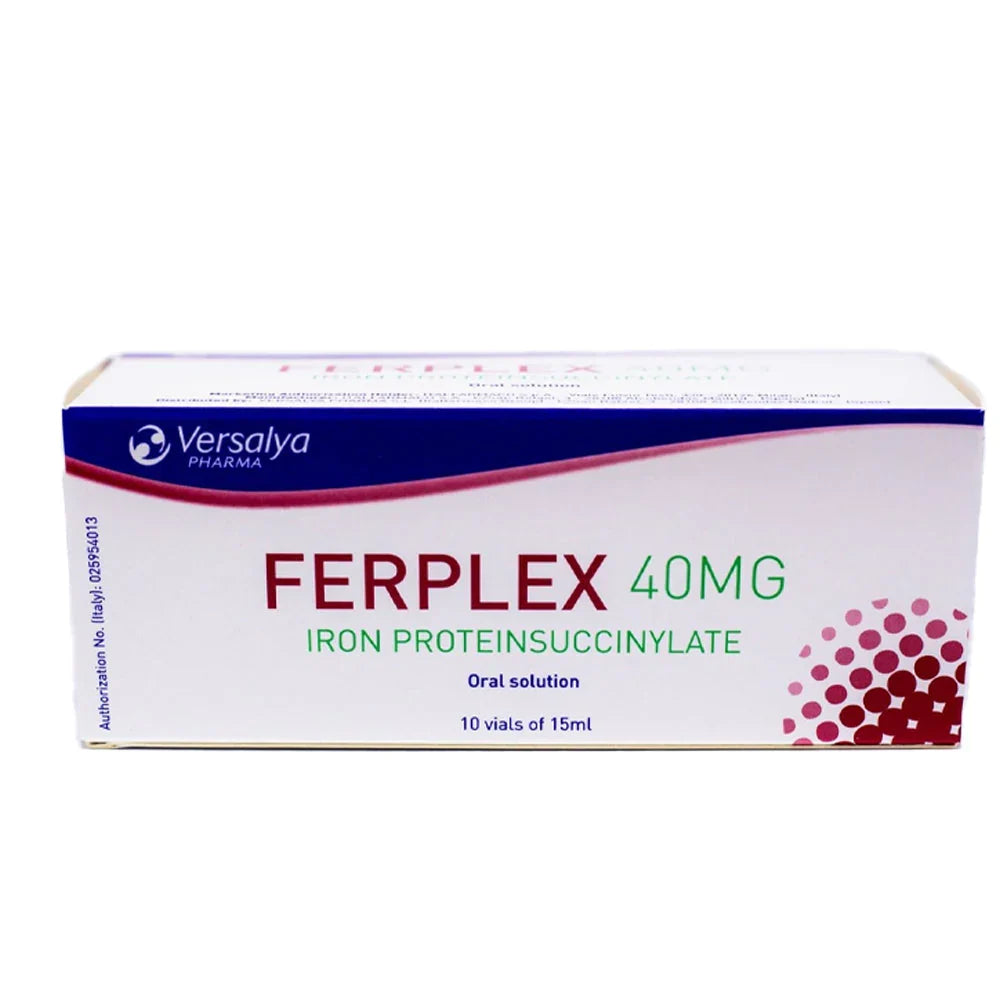 Ferplex 40mg Drinkable Iron 10 Ampules