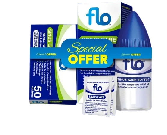 Flo Sinus Care Starter Kit 12 Sachets + Refill 50 Sachets
