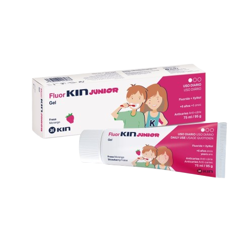 FluorKIN Junior Gel For Kids (6 to 12 years old) Strawberry Flavor 75ml