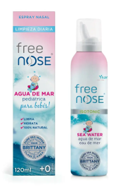 Free Nose Isotonic Pediatric Nasal Spray 120ml