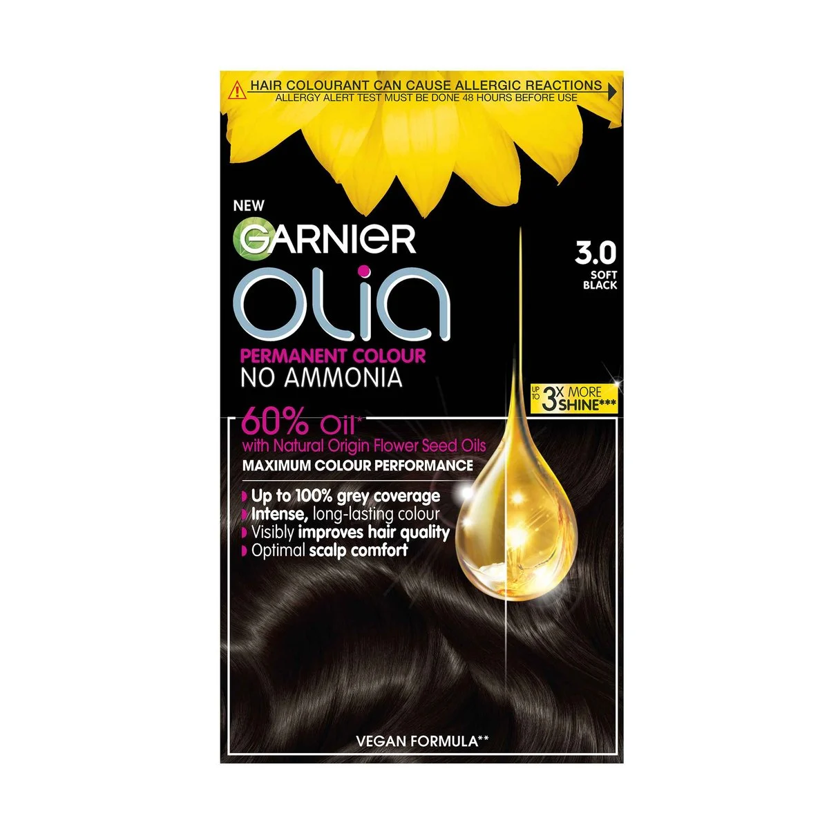 Garnier Olia Hair Dye 3.0 Soft Black