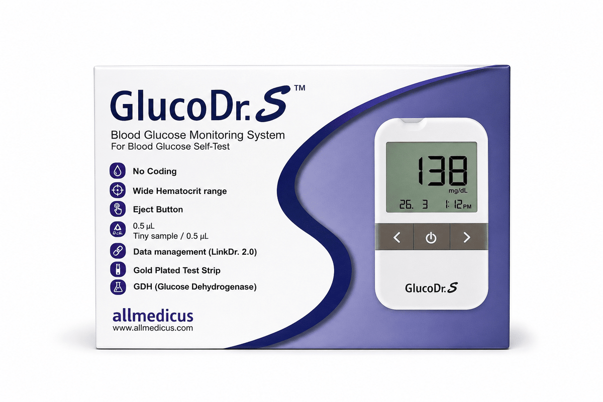 Gluco Dr. S Blood Glucose Meter With 25 Test Strips - Offer