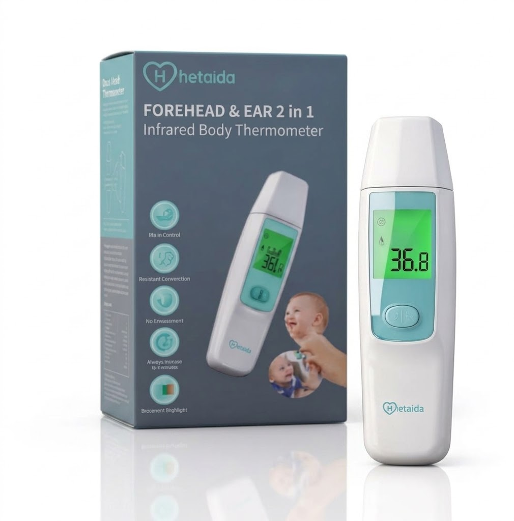 HeTaida Forehead & Ear 2in1 Thermometer