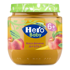 Hero Baby Banana + Peach Jar 125g