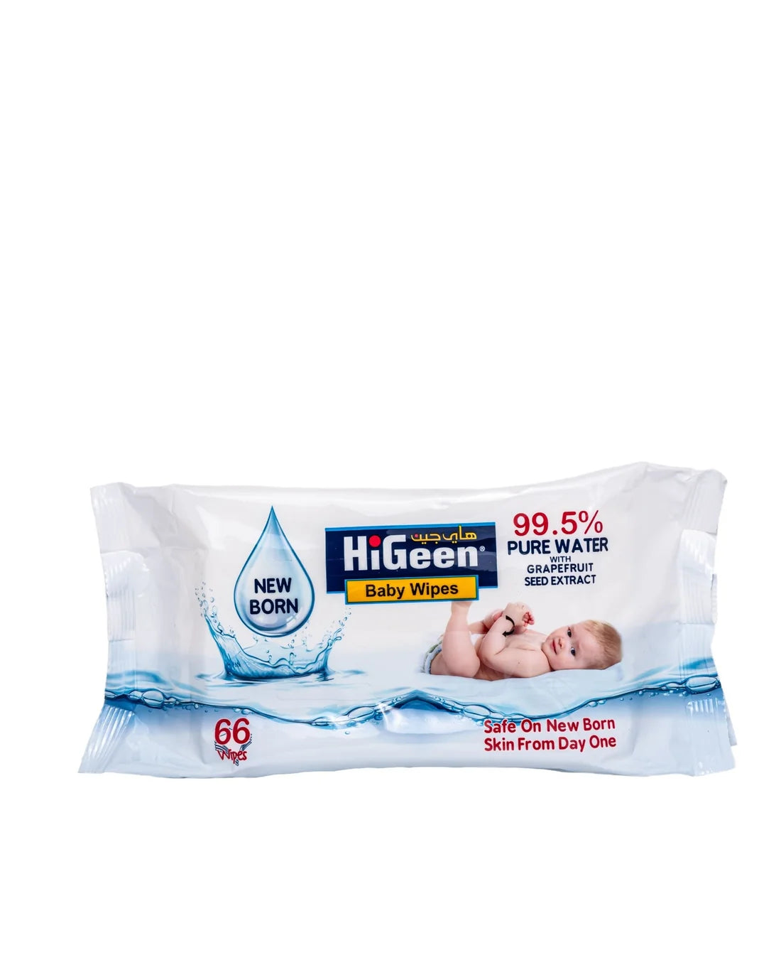 Higeen Baby Wipes 99.5% 66 Wipe