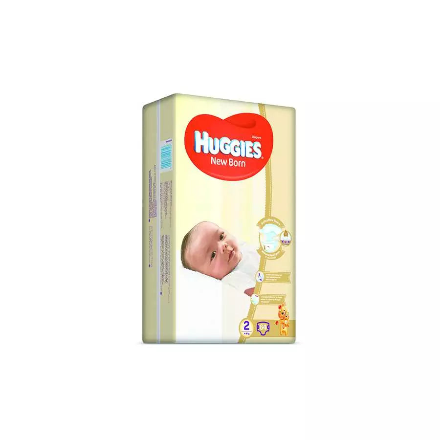 Huggies Jumbo (2) 64 Baby Diapers