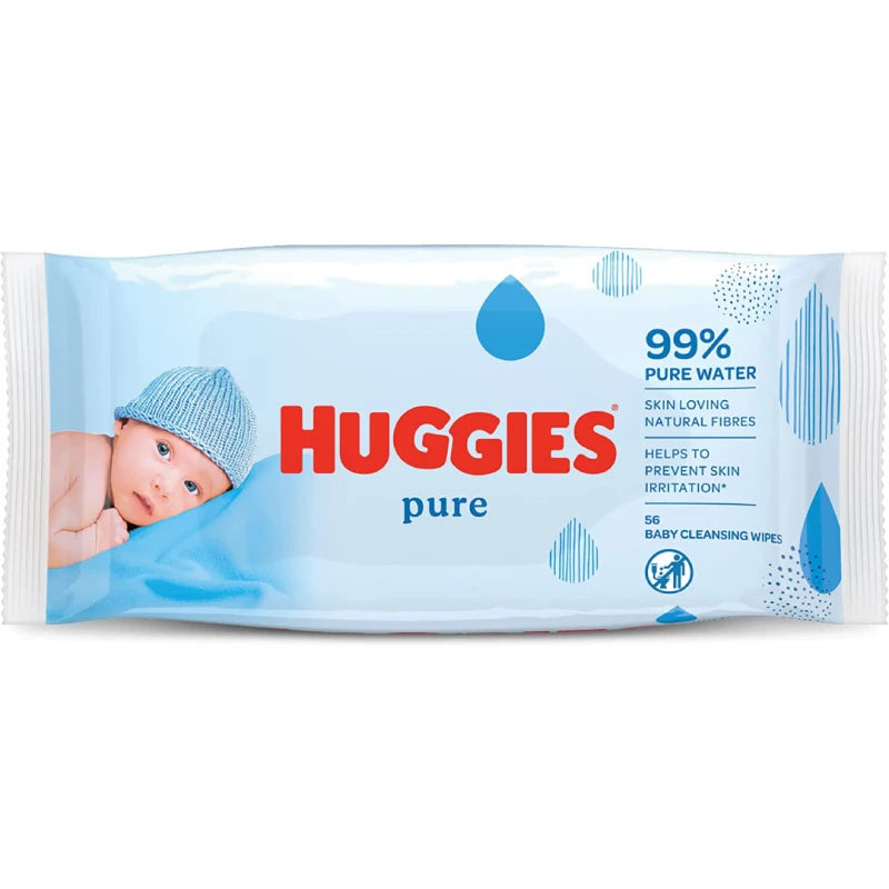 Huggies Pure Wipes 56 Pcs