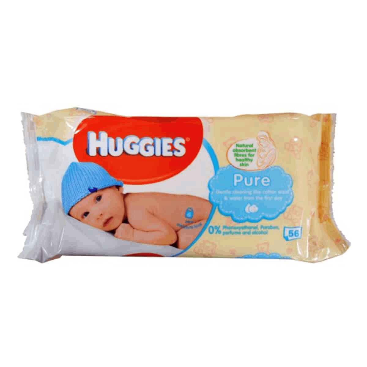 Huggies Pure Wipes 56 Pcs
