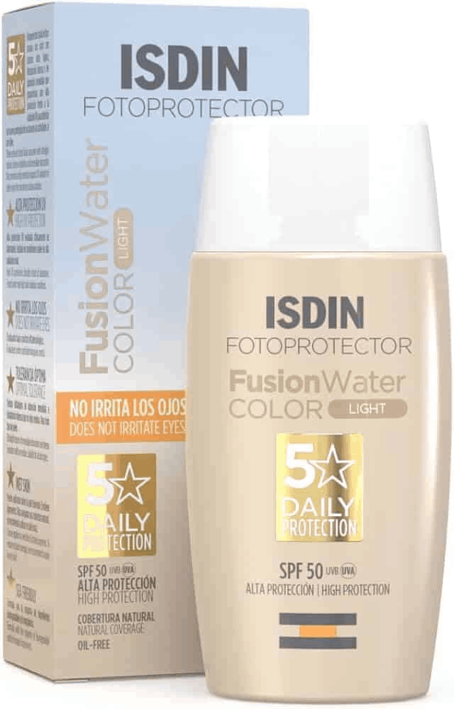 ISDIN Fotoprotector Fusion Water Sunblock SPF 50 Light Tinted Fluid 50ml