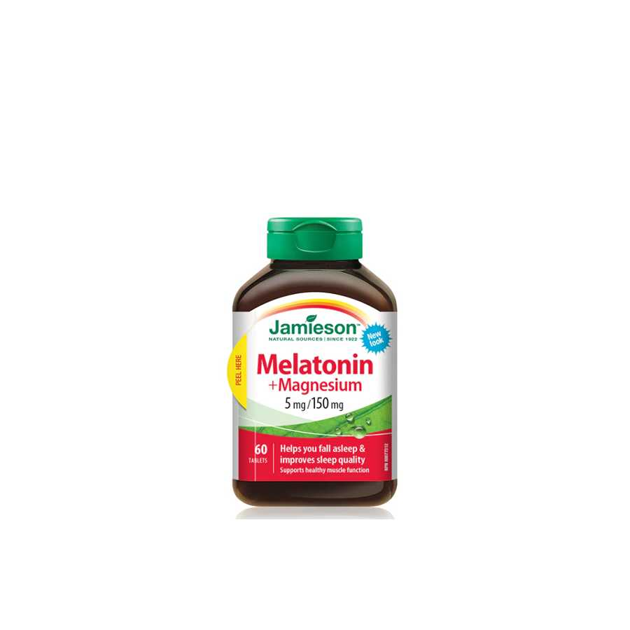 Jamieson Melatonin Magnesium 5mg/150mg Tablet 60