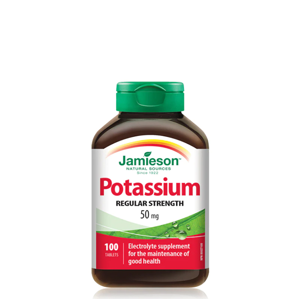Jamieson Potassium 50mg 100 Tablets