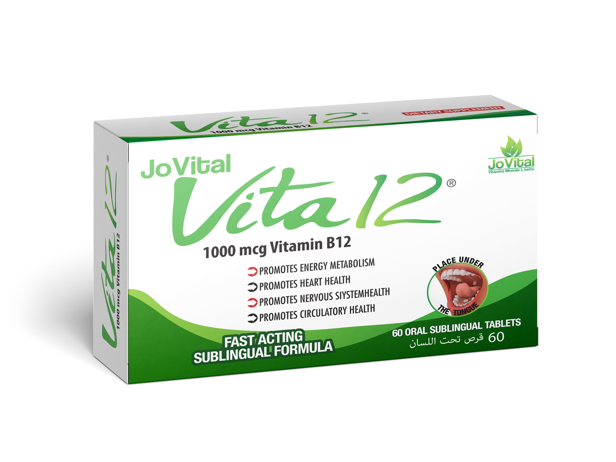 Jovital Vita 12 1000mcg 60 Sublingual Tablet