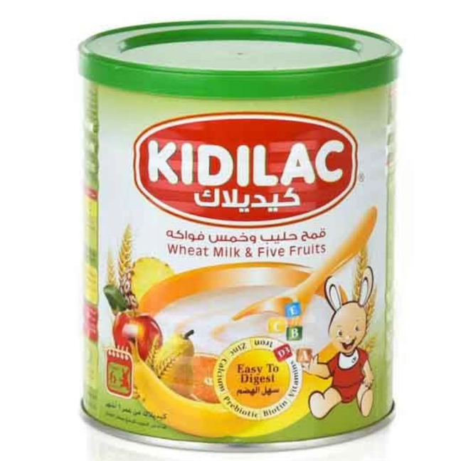 Kidilac Wheat & 5 Fruits Cereal 400g