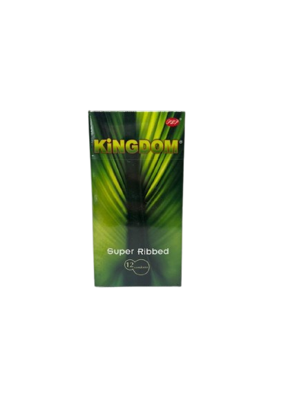 Kingdom Super Ribbed Condom 12 Pieces