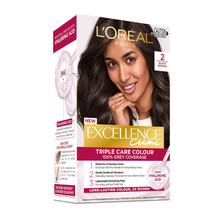 L’Oreal Paris Excellence Hair Color 2.0 Black Brown