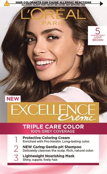 L’Oreal Paris Excellence No Ammonia Hair Color 5.0 Light Brown