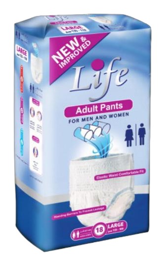 Life Unisex Large Adult Diaper 18
